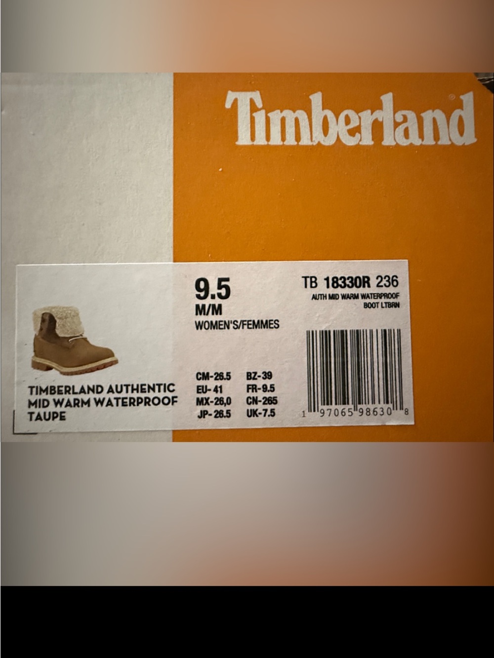 Timberland Women's Two-Tone Tan Suede & Nubuck Lace-Up Boot - Picture 4 of 4